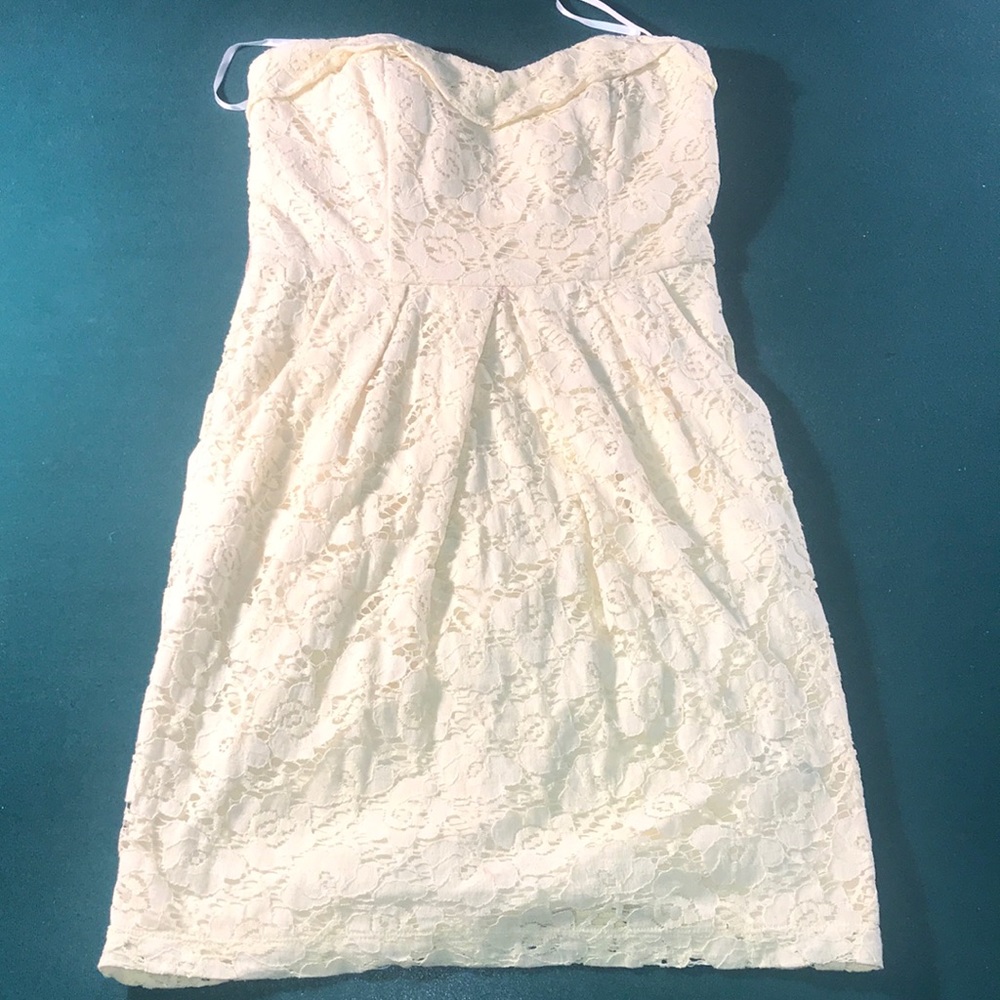 Short yellow floral dress , very cute